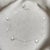 Sterling Silver Charm Anklet , Heart Design, Polished, Silver Finish, 03.409.0031.10 (10 Inches Length)