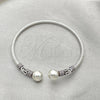 Sterling Silver Individual Bangle, Ball Design, Polished, Silver Finish, 07.409.0009 (04 MM Thickness, One size fits all)
