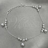 Sterling Silver Fancy Bracelet, Ball Design, Polished, Silver Finish, 03.407.0003.07 (7 Inches Length)
