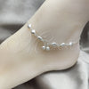 Sterling Silver Charm Anklet , Heart Design, Polished, Silver Finish, 03.407.0006.10 (10 Inches Length)