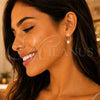 Sterling Silver Stud Earring, Star Design, Diamond Cutting Finish, Silver Finish, 02.399.0063.1