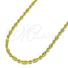 Oro Laminado Fancy Necklace, Gold Filled Style Ball Design, Polished, Golden Finish, 04.341.0103.16 (03 MM Thickness, 16 Inches Length)