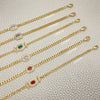 20 brazaletes con marco de zirconio Trendy ($5.00 cada uno) por $100 Gold Layered