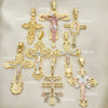 20 Tricolor Cross Pendant for $100 ($5.00ea) ea in Gold Layered