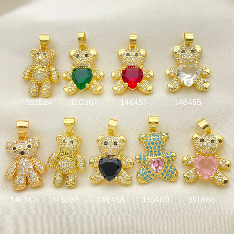 30 Teddy Pendants Oro Laminado for $100 ($3.33ea) ea in Gold Layered