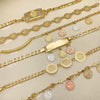 20 Religious San Benito Fancy Bracelets in Oro Laminado Assorted ($5.00 each) for $100 Gold Layered