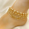 20 Assorted Ball Link Anklets in Oro Laminado Assorted ($5.00 each) for $100 Gold Layered
