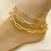 20 Assorted Paperclip Link Anklets in Oro Laminado Assorted ($5.00 each) for $100 Gold Layered