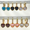 30 Assorted Colors ZIrconia Huggie Hoops in Oro Laminado Gold Filled ($3.33 each) for $100 Gold Layered
