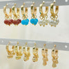 30 Assorted Gold Charm Huggie Hoops in Oro Laminado Gold Filled ($3.33 each) for $100 Gold Layered