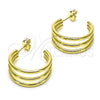 Oro Laminado Small Hoop, Gold Filled Style Polished, Golden Finish, 02.213.0502.25
