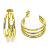 Oro Laminado Small Hoop, Gold Filled Style Polished, Golden Finish, 02.213.0502.25