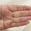 Oro Laminado Basic Necklace, Gold Filled Style Rolo Design, Polished, Golden Finish, 04.02.0020.18 (03 MM Thickness, 18 Inches Length)