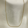 Oro Laminado Basic Necklace, Gold Filled Style Rolo Design, Polished, Golden Finish, 04.02.0020.18 (03 MM Thickness, 18 Inches Length)