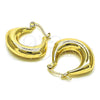 Oro Laminado Small Hoop, Gold Filled Style Polished, Golden Finish, 02.213.0521.25
