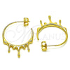 Oro Laminado Medium Hoop, Gold Filled Style Polished, Golden Finish, 02.195.0173.25