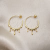 Oro Laminado Medium Hoop, Gold Filled Style Polished, Golden Finish, 02.195.0173.25