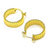 Oro Laminado Small Hoop, Gold Filled Style Polished, Golden Finish, 02.195.0181.20