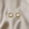 Oro Laminado Huggie Hoop, Gold Filled Style Polished, Golden Finish, 02.195.0189.18