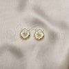 Oro Laminado Small Hoop, Gold Filled Style Diamond Cutting Finish, Golden Finish, 02.213.0528.16