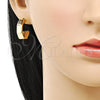 Oro Laminado Small Hoop, Gold Filled Style Polished, Golden Finish, 02.163.0205.20