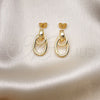 Oro Laminado Stud Earring, Gold Filled Style Polished, Golden Finish, 02.385.0009