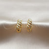 Oro Laminado Small Hoop, Gold Filled Style Polished, Golden Finish, 02.385.0012.20