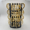 Rotating Display with 64 Assorted CZ Bangles in Gold Filled, Oro Laminado Bangles, Free Display