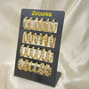 12 Brazaletes Carribbean Flex Surtidos en Oro Laminado Gold Filled ($8.33 cada uno) por $100 Gold Layered