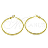Oro Laminado Large Hoop, Gold Filled Style Polished, Golden Finish, 02.93.0004.50