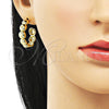 Oro Laminado Medium Hoop, Gold Filled Style Polished, Golden Finish, 02.341.0152.30