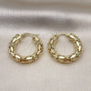 Oro Laminado Medium Hoop, Gold Filled Style Polished, Golden Finish, 02.213.0540.30