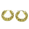 Oro Laminado Medium Hoop, Gold Filled Style Polished, Golden Finish, 02.213.0540.30