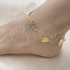 Oro Laminado Fancy Anklet, Gold Filled Style Heart Design, Diamond Cutting Finish, Golden Finish, 5.032.006.1.10 (15 MM Thickness, 10 Inches Length)