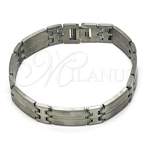 Stainless Steel Solid Bracelet, Polished, Steel Finish, 03.114.0360.1.09