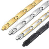 Stainless Steel Solid Bracelet, Polished, Golden Finish, 03.114.0213.4.08 (11 MM Thickness, 8 Inches Length)