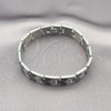 Stainless Steel Solid Bracelet, Polished, Two Tone, 03.114.0312.3.08 (12 MM Thickness, 8 Inches Length)
