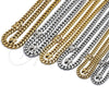 Stainless Steel Necklace and Bracelet, Miami Cuban Design, Polished, Steel Finish, 06.116.0037
