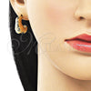Oro Laminado Small Hoop, Gold Filled Style Polished, Golden Finish, 02.163.0258.22