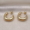 Oro Laminado Small Hoop, Gold Filled Style Polished, Golden Finish, 02.163.0260.22