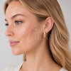 Oro Laminado Stud Earring, Gold Filled Style Polished, Golden Finish, 02.163.0268