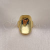 Oro Laminado Elegant Ring, Gold Filled Style Polished, Golden Finish, 01.341.0123 (One size fits all)