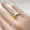 Oro Laminado Elegant Ring, Gold Filled Style Polished, Golden Finish, 01.213.0041 (One size fits all)