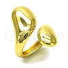 Oro Laminado Elegant Ring, Gold Filled Style Chunky Design, Polished, Golden Finish, 01.213.0044