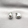 Oro Laminado Huggie Hoop, Gold Filled Style Ball and Hollow Design, Polished, Rhodium Finish, 02.341.0170.1.16