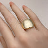Oro Laminado Elegant Ring, Gold Filled Style Polished, Golden Finish, 01.213.0051 (One size fits all)