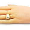 Oro Laminado Elegant Ring, Gold Filled Style Teardrop Design, Polished, Golden Finish, 01.341.0128 (One size fits all)