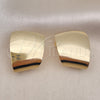 Oro Laminado Stud Earring, Gold Filled Style Polished, Golden Finish, 02.385.0041
