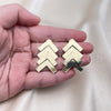 Oro Laminado Stud Earring, Gold Filled Style Polished, Golden Finish, 02.385.0044