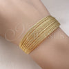 Oro Laminado Individual Bangle, Gold Filled Style Polished, Golden Finish, 07.284.0001 (18 MM Thickness, One size fits all)